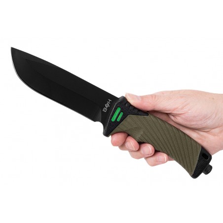 Nóż Taktyczny BSH ADVENTURE N-327A + Krzesiwo i Osełka