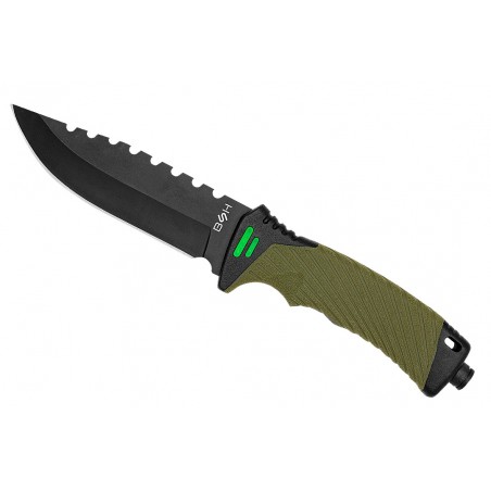 Nóż Taktyczny BSH ADVENTURE N-327B + Krzesiwo i Osełka Nóż Taktyczny BSH ADVENTURE N-327B + Krzesiwo i Osełka