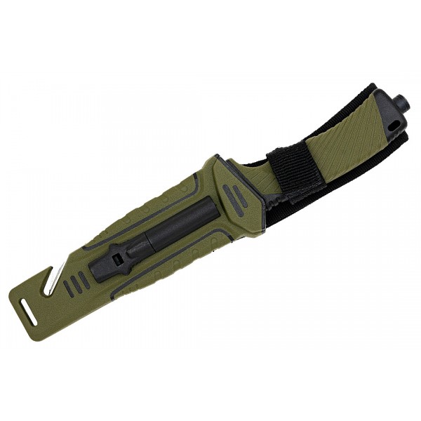 Nóż Taktyczny BSH ADVENTURE N-327B + Krzesiwo i Osełka Nóż Taktyczny BSH ADVENTURE N-327B + Krzesiwo i Osełka