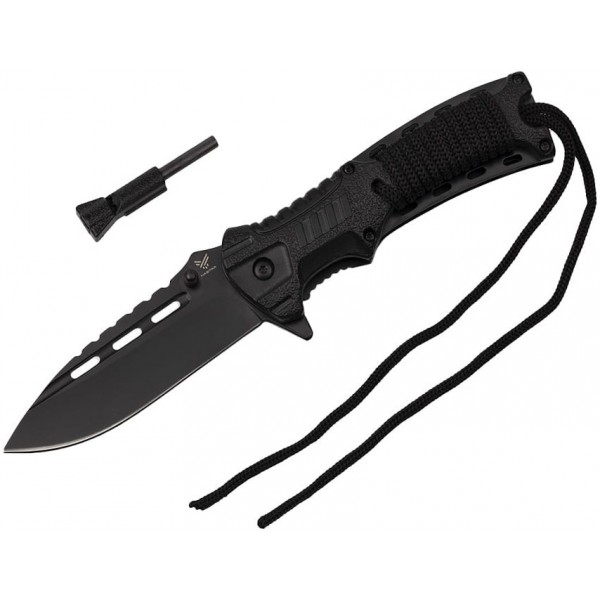 Nóż sprężynowy z krzesiwem HASTAA 01-HS-501