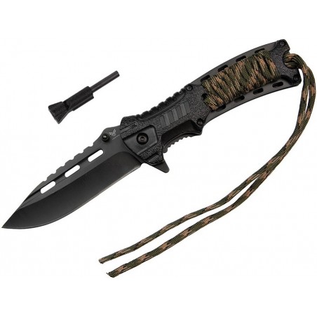 Nóż sprężynowy z krzesiwem HASTAA 02-HS-501