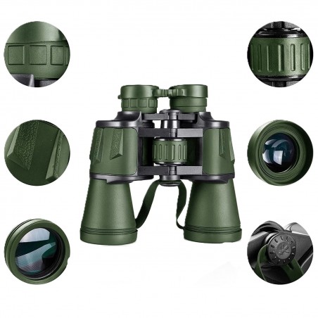 Lornetka BSH ADVENTURE GREEN-BLACK 20x50 LR-111