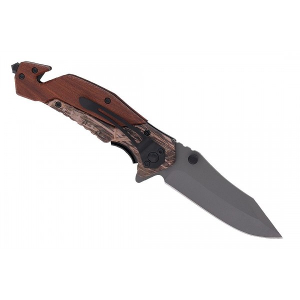 Nóż Ratowniczy BSH ADVENTURE N-537C Sprężynowy