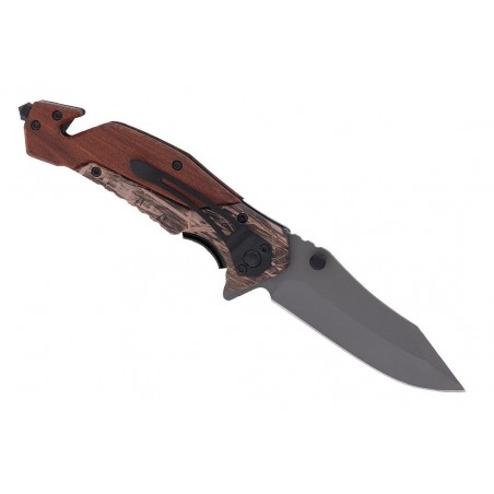 Nóż Ratowniczy BSH ADVENTURE N-537C Sprężynowy