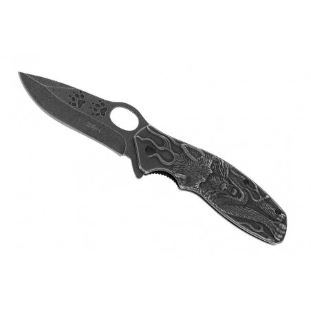 Nóż Składany BSH ADVENTURE WOLF N-072 Sprężynowy