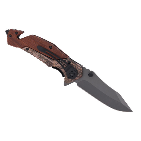 Nóż Ratowniczy BSH ADVENTURE N-537C Sprężynowy