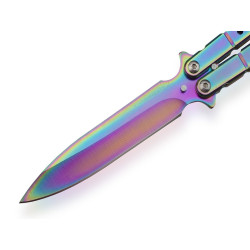 Nóż Motylek Rainbow N-495E 2