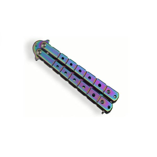 Nóż Motylek Rainbow N-495E