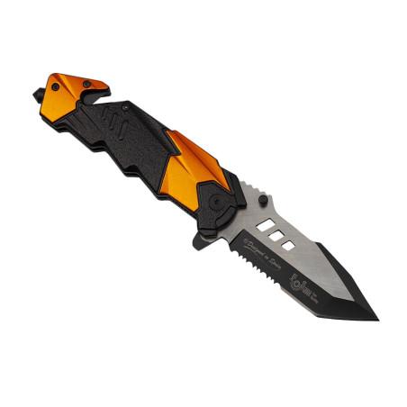 Nóż Ratowniczy ALBAINOX N-384B 18122-A Sprężynowy