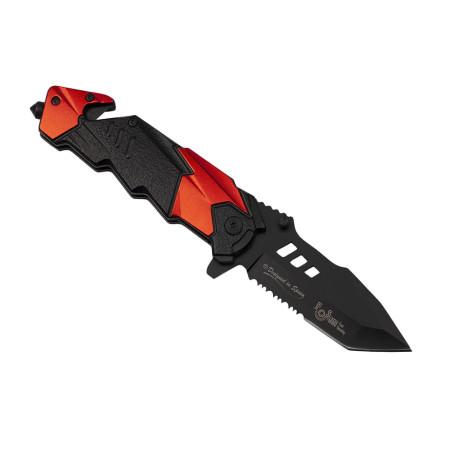 Nóż Ratowniczy ALBAINOX N-384G 18123-A Sprężynowy