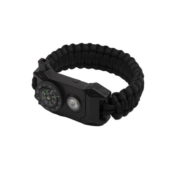 Bransoletka Survivalowa 9w1 Paracord Krzesiwo Kompas Latarka BR-004 Bransoletka Survivalowa 9w1 Paracord Krzesiwo Kompas Latarka BR-004