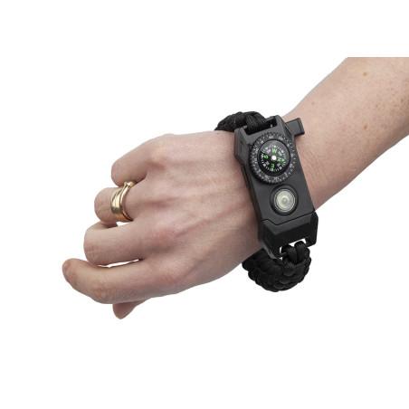 Bransoletka Survivalowa 9w1 Paracord Krzesiwo Kompas Latarka BR-004 Bransoletka Survivalowa 9w1 Paracord Krzesiwo Kompas Latarka BR-004