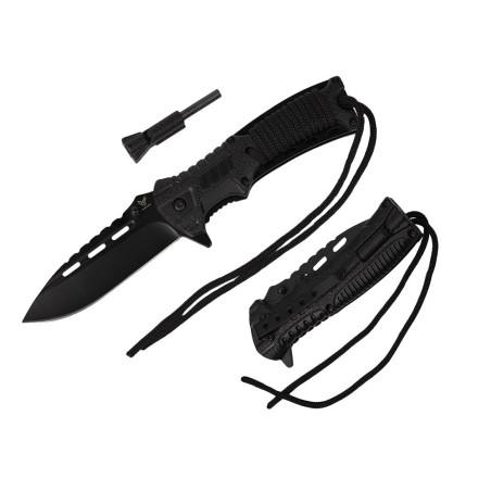 Nóż sprężynowy z krzesiwem HASTAA 01-HS-501