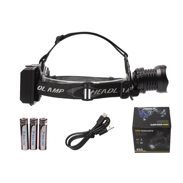 Latarka czołowa X-BALOG BL-T70-P70 LCZ-032 Powerbank