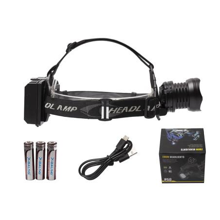 Latarka czołowa X-BALOG BL-T70-P70 LCZ-032 Powerbank