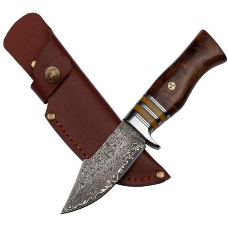 Nóż myśliwski ze stali damasceńskiej BSH N-959