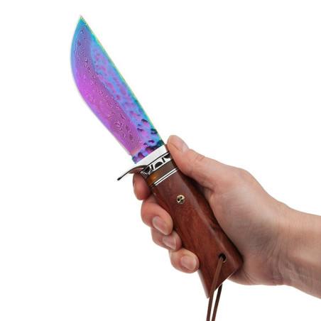 Nóż Myśliwski Damast Rainbow Fade BSH N-960