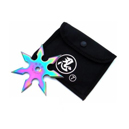 Nóż do rzucania - Gwiazdka Shuriken Rainbow N-403B