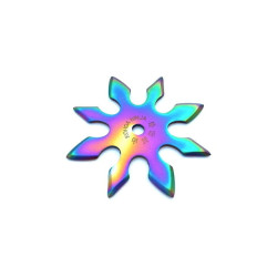 Nóż do rzucania - Gwiazdka Shuriken Rainbow N-404B