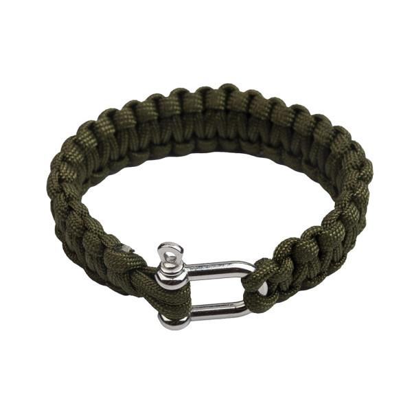 Bransoletka Survivalowa PARACORD z szeklą BR-002