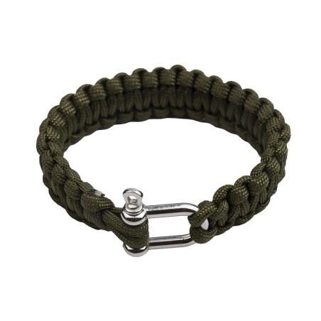Bransoletka Survivalowa PARACORD z szeklą BR-002