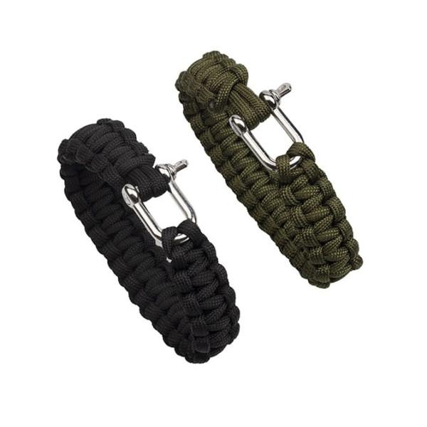 Bransoletka Survivalowa PARACORD z szeklą BR-002