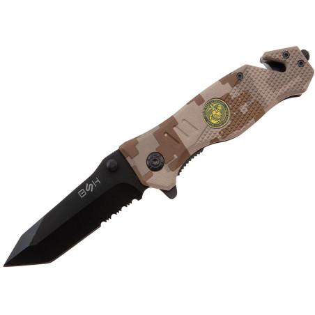 Nóż Ratowniczy BSH N-386C Sprężynowy